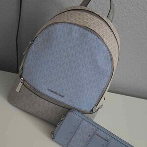 MK backpack and wallet